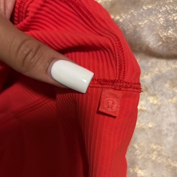 Red Ribbed Tank Top - Picture 3 of 3